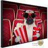 Papermoon Infraroodverwarming Hond in de bioscoop zeer aangename stralingswarmte multicolor 100 cm x 60 cm x 3 cm