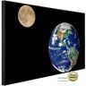 Papermoon Infraroodverwarming Aarde en maan zeer aangename stralingswarmte multicolor 120 cm x 90 cm x 3 cm