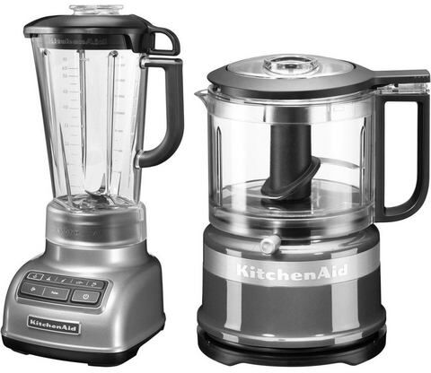 KitchenAid »5KSB1585ECU und Mini Zerkleinerer 5KFC3516« blender  - 206.96 - zilver