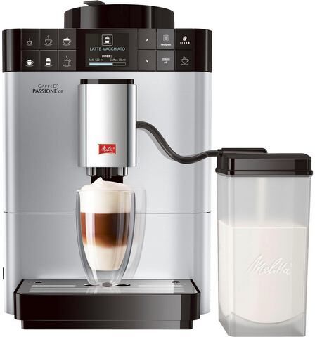 Melitta automatisch koffiezetapparaat CAFFEO® Passione® OT F53/1-101, 1,2-l-reservour, kegelmaalwerk  - 570.96 - zilver