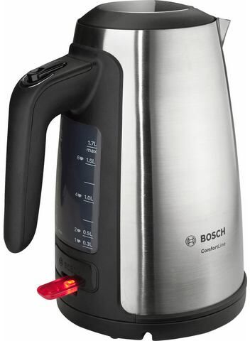 Bosch draadloze waterkoker ComfortLine TWK6A813, edelstaal/zwart van ’The Taste‘  - 53.03 - zwart