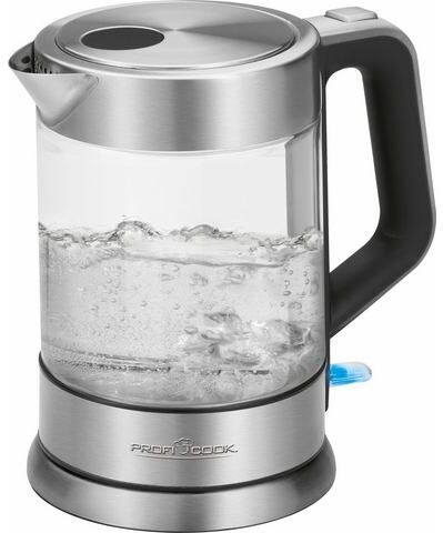 Profi Cook glazen waterkoker PC-WKS 1107 G  - 29.99 - zilver