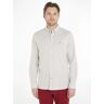 Tommy Hilfiger - Gestreept Oxford Overhemd Putting Green Optic White - S - Heren Groen Small male