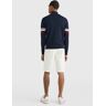 Tommy Hilfiger - Trui met Ritskraag en Varsity-Streep - XL - Heren Donkerblauw Extra Large male