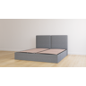 Emma Storage Bed - 180x200 Donkergrijs Klassiek Hoofdbord