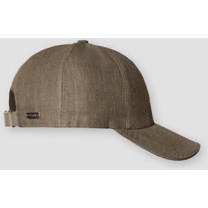 Eton Cap 6-Panel Linnen Leather Piping Khaki / male Eton Cap 6-Panel Linnen Leather Piping Khaki / male
