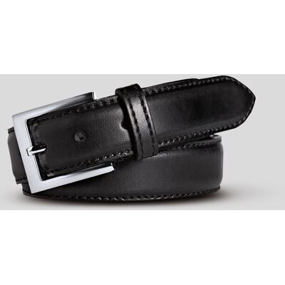 Meyer Riem Stretchleren Uni Color Zwart / male Meyer Riem Stretchleren Uni Color Zwart / male