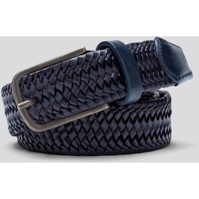 Meyer Riem Braid Elastic Super Stretch Leather Navy / male Meyer Riem Braid Elastic Super Stretch Leather Navy / male