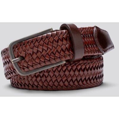 Meyer Riem Braid Elastic Super Stretch Leather Dark Brown / male Meyer Riem Braid Elastic Super Stretch Leather Dark Brown / male