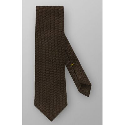 Eton Das Uni Structured Grenadine Tie Diep Bruin / male Eton Das Uni Structured Grenadine Tie Diep Bruin / male