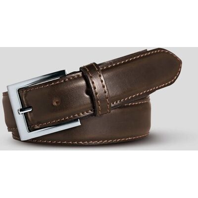 Meyer Riem Stretchleren Uni Color Bruin / male Meyer Riem Stretchleren Uni Color Bruin / male