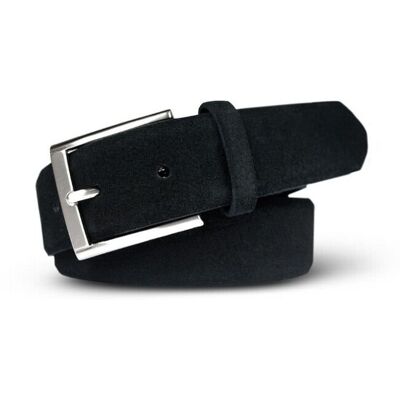 Meyer Riem Suède Uni Color Zwart / male Meyer Riem Suède Uni Color Zwart / male