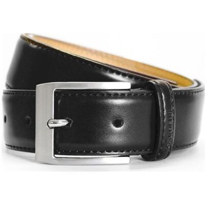 Gardeur Smalle Glad Lederen Riem Zwart / male Gardeur Smalle Glad Lederen Riem Zwart / male
