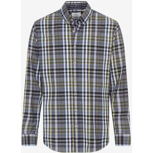 BRAX Daniel Olijf Groen Slim Fit Overhemd BRAX Daniel Olijf Groen Slim Fit Overhemd