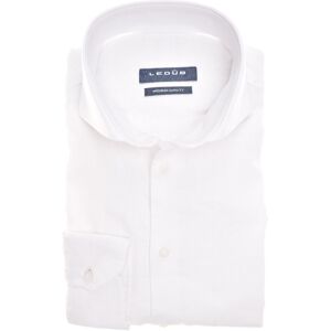 Ledûb Overhemd Casual Linen Blend Wit / male Ledûb Overhemd Casual Linen Blend Wit / male