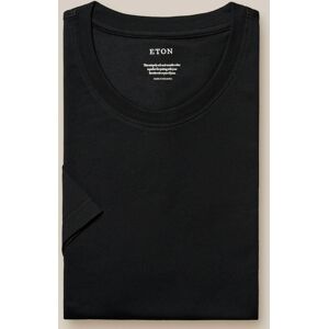 Eton T-Shirt Organic Supima Cotton Uni Single Jersey Zwart / male Eton T-Shirt Organic Supima Cotton Uni Single Jersey Zwart / male