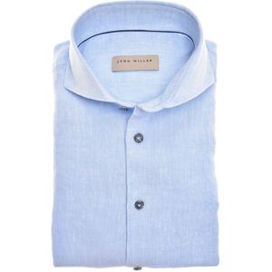 John Miller Overhemd Luxury Linen Licht Blauw / male John Miller Overhemd Luxury Linen Licht Blauw / male