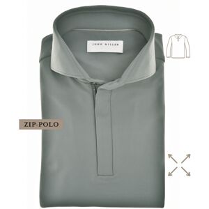 John Miller Plain Hyperstretch Comfort Poloshirt Midden Grijs / male John Miller Plain Hyperstretch Comfort Poloshirt Midden Grijs / male