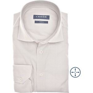 Ledûb Overhemd Subtle Texture Licht Bruin / male Ledûb Overhemd Subtle Texture Licht Bruin / male