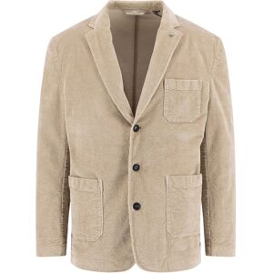 Fynch-Hatton Blazer Solid Color Unconstructed Corduroy Beige / male Fynch-Hatton Blazer Solid Color Unconstructed Corduroy Beige / male