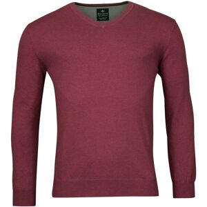 Baileys Trui Uni Color Cotton V-Neck Single Knit Cerise / male Baileys Trui Uni Color Cotton V-Neck Single Knit Cerise / male