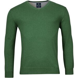 Baileys Trui Uni Color Cotton V-Neck Single Knit Groen / male Baileys Trui Uni Color Cotton V-Neck Single Knit Groen / male