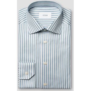 Eton Overhemd Bengal Stripe Organic Cotton Signature Twill Licht Blauw / male Eton Overhemd Bengal Stripe Organic Cotton Signature Twill Licht Blauw / male