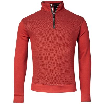 Baileys Trui Sweat Front Two-Tone Honeycomb Doubleface Interlock Stone Red / male Baileys Trui Sweat Front Two-Tone Honeycomb Doubleface Interlock Stone Red / male