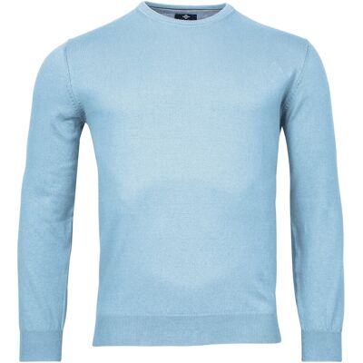 Baileys Trui Ronde Hals Single Knit Pima Cotton Pastel Blauw / male Baileys Trui Ronde Hals Single Knit Pima Cotton Pastel Blauw / male