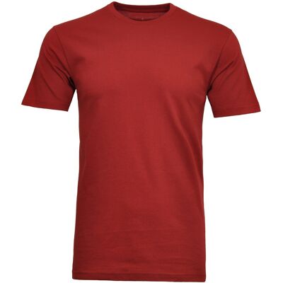 Ragman T-Shirt Uni Round Neck Single Jersey Wijnrood / male Ragman T-Shirt Uni Round Neck Single Jersey Wijnrood / male