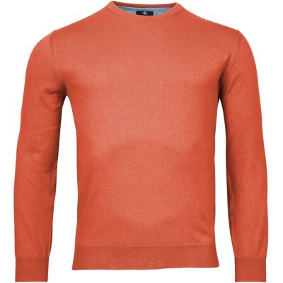 Baileys Trui Ronde Hals Single Knit Pima Cotton Dark Coral Melange / male Baileys Trui Ronde Hals Single Knit Pima Cotton Dark Coral Melange / male