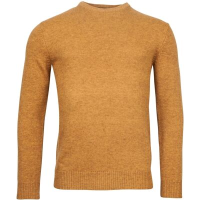 Baileys Trui Lamswol Ronde Hals Single Knit Goudgeel / male Baileys Trui Lamswol Ronde Hals Single Knit Goudgeel / male