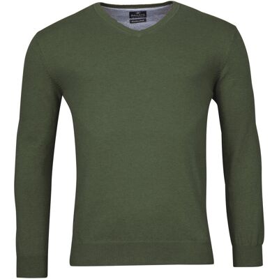 Baileys Trui V-Hals Single Knit Pima Cotton Donker Groen / male Baileys Trui V-Hals Single Knit Pima Cotton Donker Groen / male