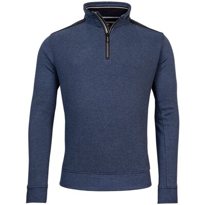 Baileys Trui Sweat Front Back 2-Tone Honeycomb Doubleface Interlock Deep Denim Blue / male Baileys Trui Sweat Front Back 2-Tone Honeycomb Doubleface Interlock Deep Denim Blue / male