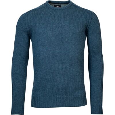 Baileys Trui Crew Neck Subtle Structure Pattern Raf Blue / male Baileys Trui Crew Neck Subtle Structure Pattern Raf Blue / male