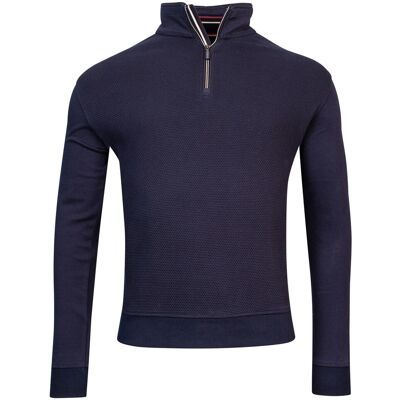 Baileys Trui Sweat Front Two-Tone Honeycomb Doubleface Interlock Navy / male Baileys Trui Sweat Front Two-Tone Honeycomb Doubleface Interlock Navy / male
