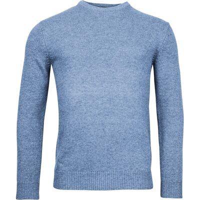 Baileys Trui Lamswol Ronde Hals Single Knit Licht Blauw / male Baileys Trui Lamswol Ronde Hals Single Knit Licht Blauw / male