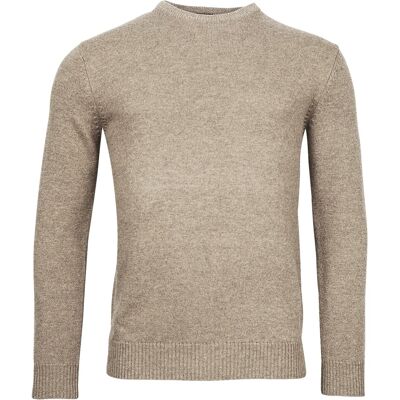 Baileys Trui Lamswol Ronde Hals Single Knit Kitt / male Baileys Trui Lamswol Ronde Hals Single Knit Kitt / male