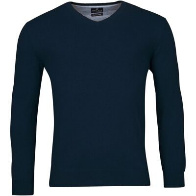 Baileys Trui V-Hals Single Knit Pima Cotton Dark Blue / male Baileys Trui V-Hals Single Knit Pima Cotton Dark Blue / male