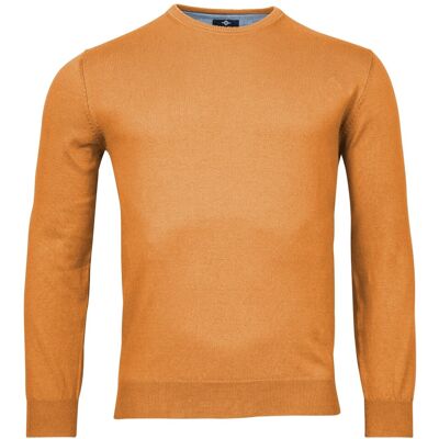 Baileys Trui Ronde Hals Single Knit Pima Cotton Ochre Melange / male Baileys Trui Ronde Hals Single Knit Pima Cotton Ochre Melange / male
