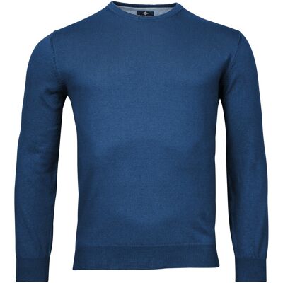 Baileys Trui Ronde Hals Single Knit Pima Cotton Kobalt Melange / male Baileys Trui Ronde Hals Single Knit Pima Cotton Kobalt Melange / male