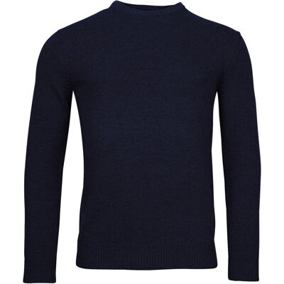 Baileys Trui Lamswol Ronde Hals Single Knit Navy / male Baileys Trui Lamswol Ronde Hals Single Knit Navy / male