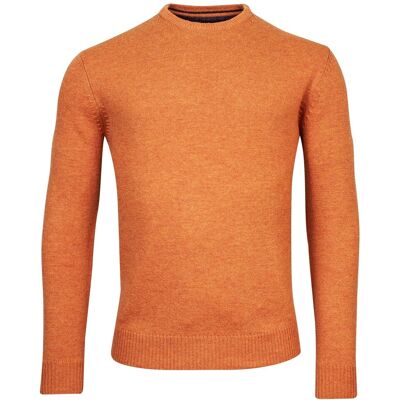 Baileys Trui Lamswol Ronde Hals Single Knit Donker Goud / male Baileys Trui Lamswol Ronde Hals Single Knit Donker Goud / male