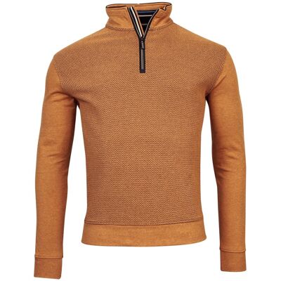 Baileys Trui Sweat Front Two-Tone Honeycomb Doubleface Interlock Donker Goud / male Baileys Trui Sweat Front Two-Tone Honeycomb Doubleface Interlock Donker Goud / male