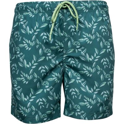 Baileys Swim Short Allover Leaves Pattern Donker Groen / male Baileys Swim Short Allover Leaves Pattern Donker Groen / male