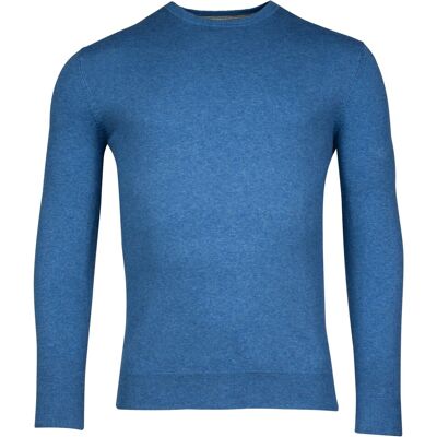 Baileys Trui Ronde Hals Single Knit Pima Cotton Denim Blue / male Baileys Trui Ronde Hals Single Knit Pima Cotton Denim Blue / male