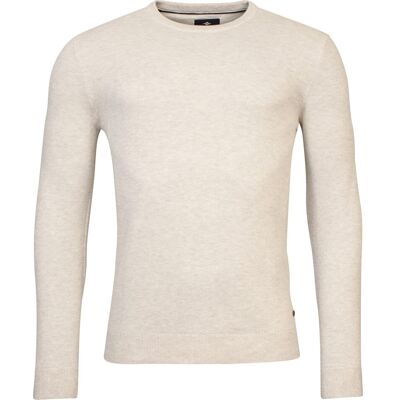 Baileys Trui Crew Neck Body And Sleeves Two-Tone Structure Jacquard Kitt / male Baileys Trui Crew Neck Body And Sleeves Two-Tone Structure Jacquard Kitt / male