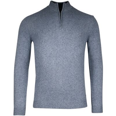 Baileys Trui Half Zip Faux-Uni Denim Blue / male Baileys Trui Half Zip Faux-Uni Denim Blue / male