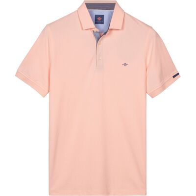 Baileys Polo Solid Oxford Piqué Cotton Stretch Soft Peach / male Baileys Polo Solid Oxford Piqué Cotton Stretch Soft Peach / male