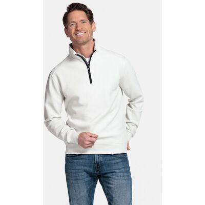 Baileys Trui Jacquard Doubleface Sweat Half Zip Soft Grey / male Baileys Trui Jacquard Doubleface Sweat Half Zip Soft Grey / male